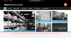 Desktop Screenshot of brukspecialisten.se