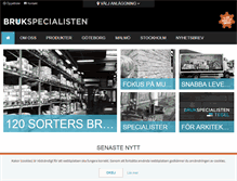 Tablet Screenshot of brukspecialisten.se